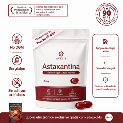 Avelis Astaxantina - 12mg Cápsulas blandas