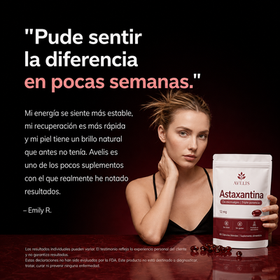 Avelis Astaxantina - 12mg Cápsulas blandas